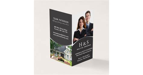 folding business cards for realtors.